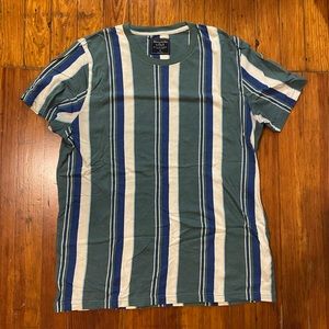 Men’s Striped Green Soft AF Abercrombie T Shirt